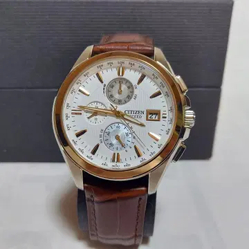 CITIZEN EXCEED 에코 드라이브 솔라 전파 손목시계