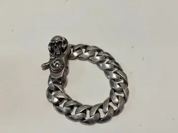 RatRace 싱글 클립 스컬 팔찌 실버 925