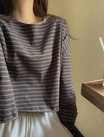 한국 패션 LITER Pipi 보트넥 트레이닝복 mtm