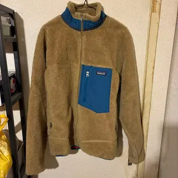 patagonia 플리스 자켓 M 베이지/파랑