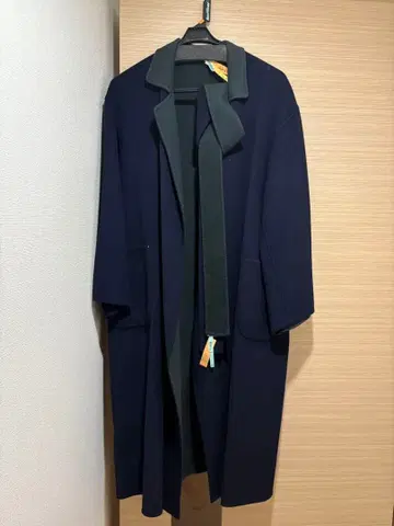 6(ROKU)beauty&youth 울 리버 코트 36 네이비 로쿠