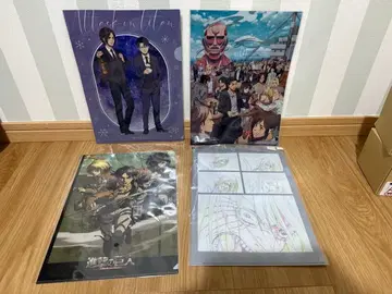 진격의 거인 클리어 파일 4장 세트