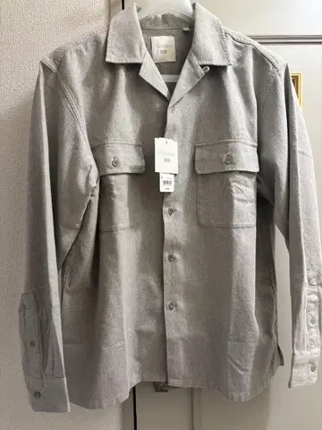 유니클로 JWA 브러쉬드 코튼 오버 사이즈 셔츠 L 사이즈