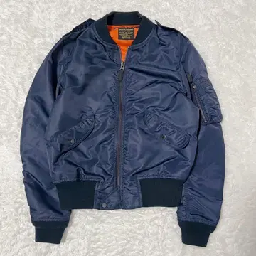 아비렉스 L-2A 플라이트 자켓 네이비 M 밀리터리 쇼트 기장