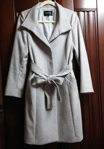 INDIVI 그레이 롱 코트 38