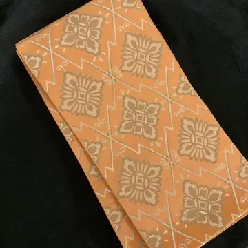 니시진 순수 실크 송피능 길상 문양 반폭 오비