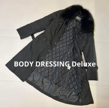 바디 드레싱 디럭스 다운 코트 퍼 블랙 38