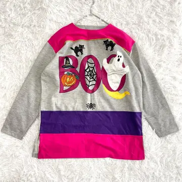 긴팔 티셔츠 상의 빅 멀티 컬러 개성 있는 스타일리시한