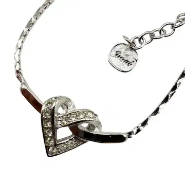 grosse 그로세 노트 하트 목걸이 실버 컬러 액세서리