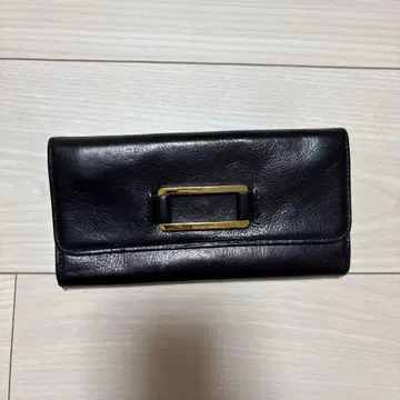 BARDOT ROSE 블랙 가죽 장지갑