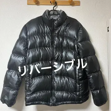 [ 리버서블 ] 다운 자켓 블랙 실버 퀼팅