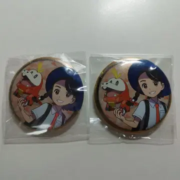 포켓몬 캔뱃지 컬렉션 팔데아 아오이(주인공)&뜨아거