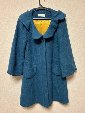 후드 부착 미들 기장 코트 M