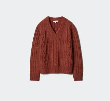 [ 미사용 ] 유니클로 JWANDERSON 케이블 V넥 스웨터 XXL