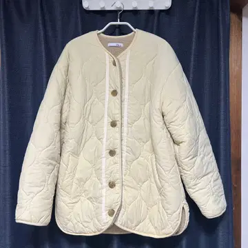 캐널진 퀼팅 보아 코트