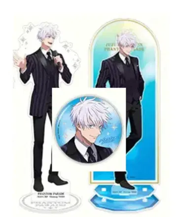 주술회전 팬파레 환영야행본점 아크릴 스탠드 캔뱃지 고죠 사토루