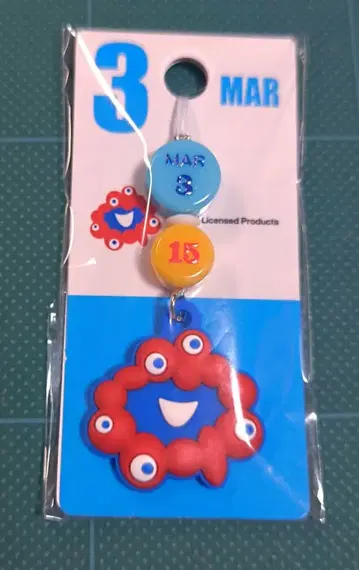 [미사용 새상품] 기념일 미야쿠미야쿠 키링 기념일 스트랩 3/15