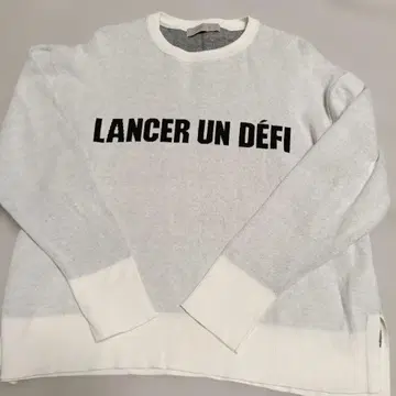 안피로 자카드 로고 니트 S