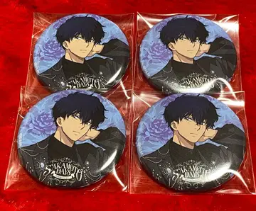 SAKAMOTO DAYS AMOCAFE 캔뱃지 세바 나츠키 4점 세트