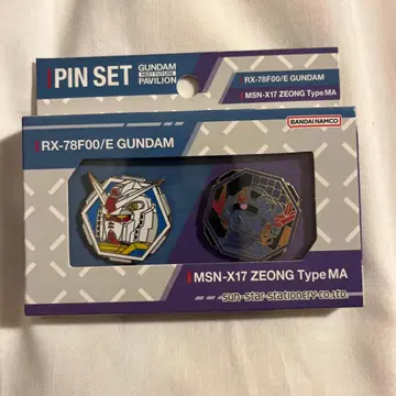 만박 GUNDAM 핀 배지 세트 RX-78F00/E & ZEONG