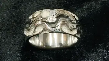 젤리 라임 실버 반지