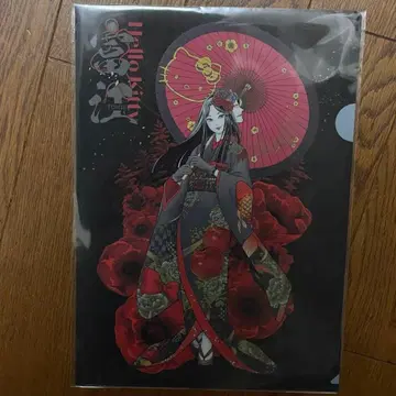 이토 준지 x 산리오 캐릭터즈 기모노 토미에 x 키티 클리어 파일