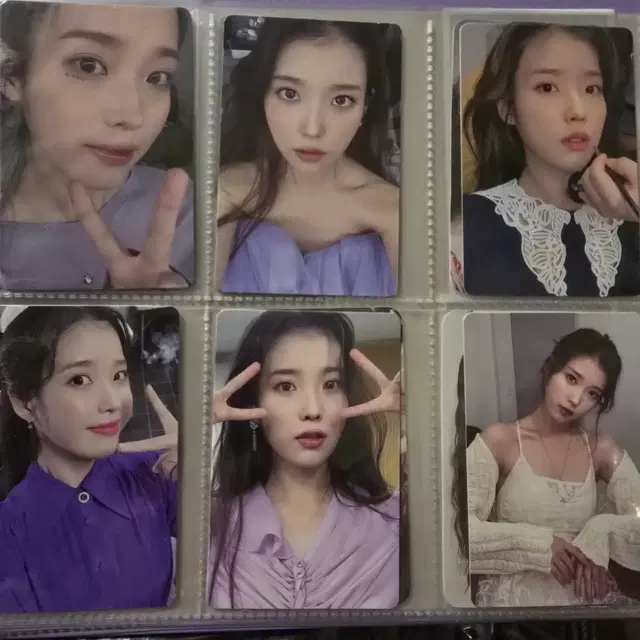 아이유 라일락 앨범 6종 세트 포토카드 단순보관