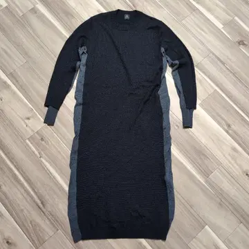 PS 폴스미스 니트 원피스 블랙 x 그레이 M