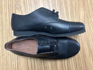 가죽 옥스퍼드 신발 블랙