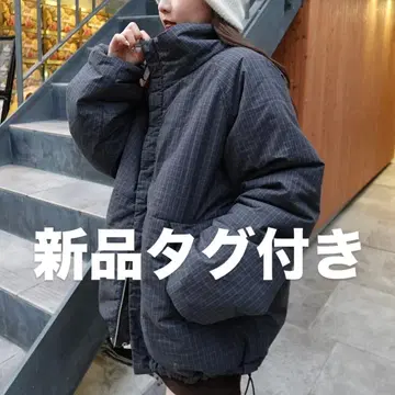 [ 택 포함 새상품 ] Kastane 체크 충전솜 리버서블 아우터