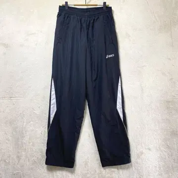 아식스/트랙 팬츠/O/로고 마크 스포츠 빅 사이즈 블랙