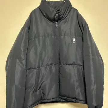 USPA 블랙 다운 자켓