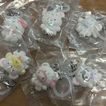 산리오 캐릭터즈 메지루시 액세서리 후와후와 스노우 컴플리트 컴프