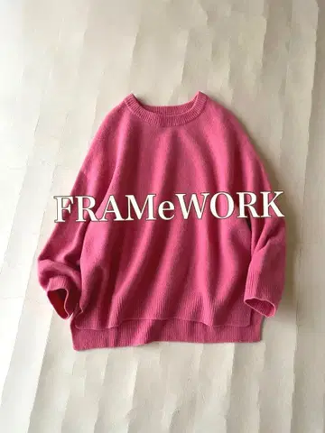 프레임워크 FRAMeWORK 울 100% 크루넥 니트