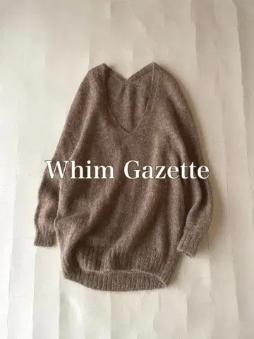 윔 가젯 WhimGazette 알파카 블렌드 모헤어 울 니트