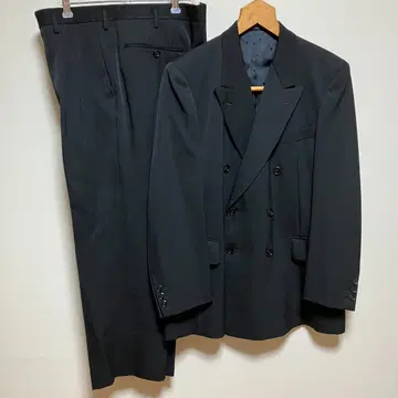 더블 브레스트 수트 셋업 블랙 비즈니스 포멀 L