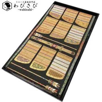 후쿠로 오비 갑옷 패턴 갑옷 칠살 화살 깃털 금 통 금은사 O-5788