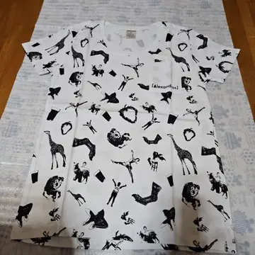 [Alexandros] 재킷 패턴 동물 티셔츠 S 사이즈