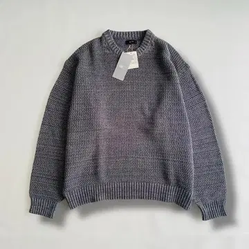 [새상품] 빔즈 2025SS 헤더 메쉬 크루넥 니트 그레이 S