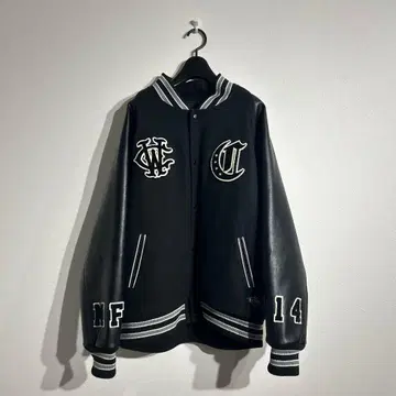 CLUCT AUTHENTIC 바시티 자켓 블랙 X L