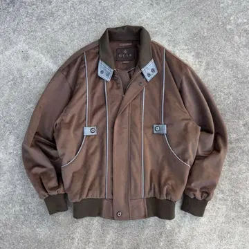 90s 빈티지 블루종 자켓 스웨이드 느낌 아메카지 캐주얼