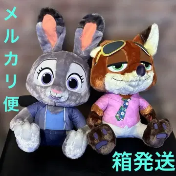 주토피아2 슈퍼 라지 봉제 인형 닉, 주디 2종 세트