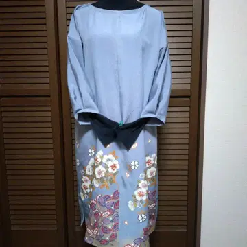 순수 실크 호몬기 원피스