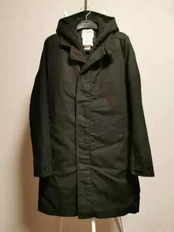 스테판슈나이더 후디드 코트 블랙 블랙