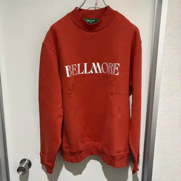 BELLMORE 짙은 오렌지 모크넥 트레이닝복 XL