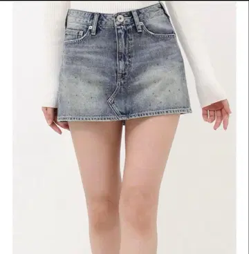비쥬 데님 스커트 라이크 숏팬츠