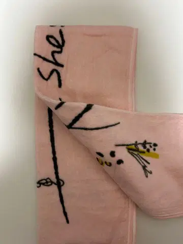 the shes gone 시즈고 타월 핑크