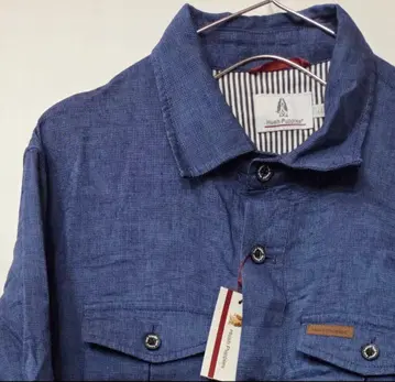 미사용 새상품 Hush Puppies 택 포함 네이비 긴팔 셔츠