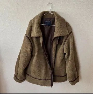 브라운 플리스 자켓 L 사이즈