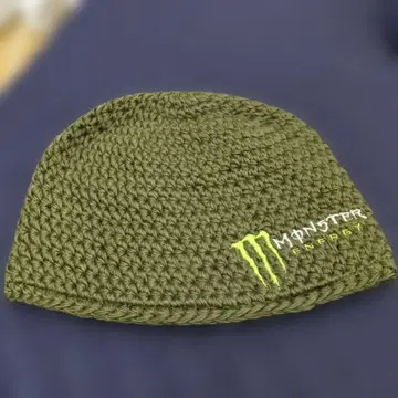 Monster Energy 니트 비니 올리브색